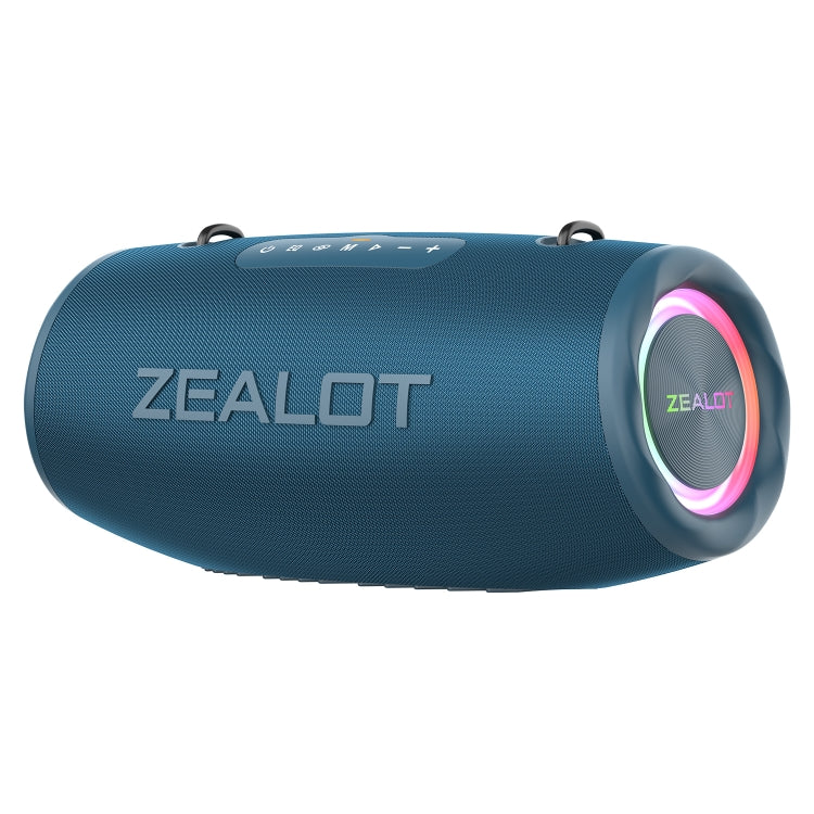 Zealot S87 80W Portable Outdoor Bluetooth Speaker with RGB Light(Blue) - free shipping - PMC Jewellery - Order now!