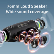 Zealot S87 80W Portable Outdoor Bluetooth Speaker with RGB Light(Black)