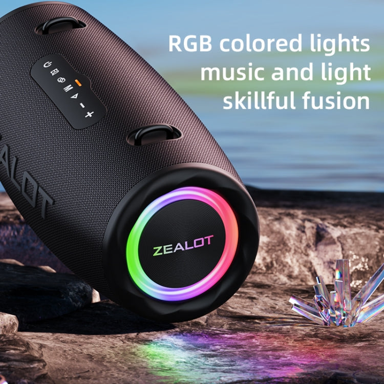 Zealot S87 80W Portable Outdoor Bluetooth Speaker with RGB Light(Blue) - free shipping - PMC Jewellery - Order now!