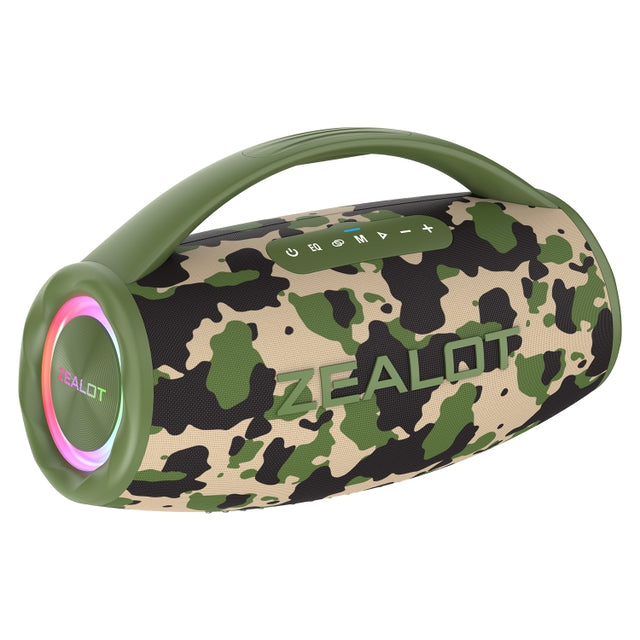 Zealot S97 80W Outdoor Portable RGB Light Bluetooth Speaker(Camouflage)