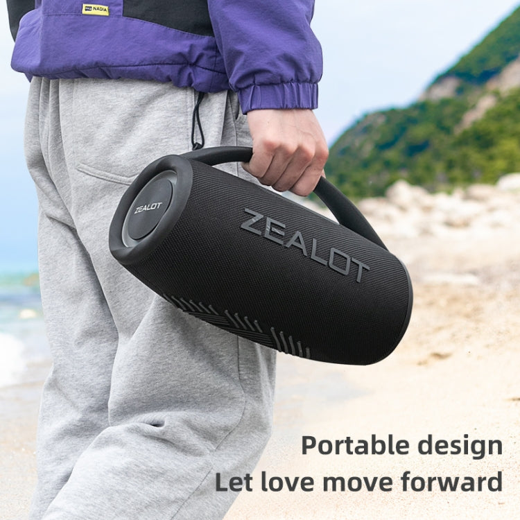 Zealot S97 80W Outdoor Portable RGB Light Bluetooth Speaker(Grey)