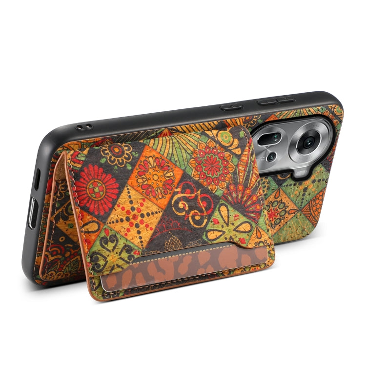 For OPPO Reno11 Global Card Slot Holder Phone Case(Autumn Yellow) - OPPO Cases by PMC TechLife | Online Shopping South Africa | PMC TechLife | Buy Now Pay Later Mobicred