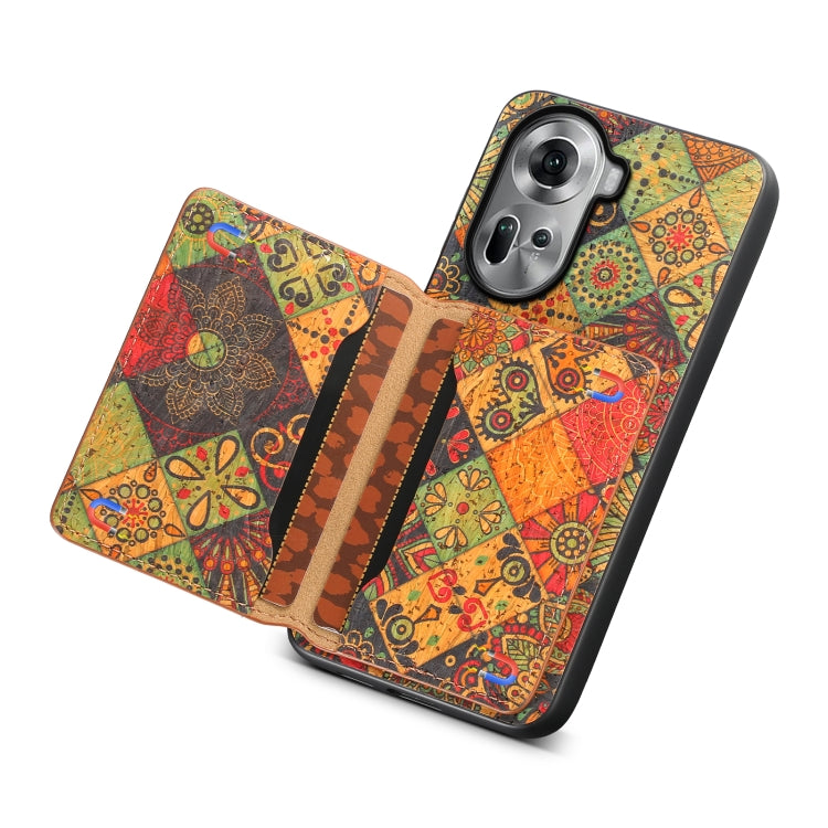 For OPPO Reno11 Global Card Slot Holder Phone Case(Autumn Yellow) - OPPO Cases by PMC TechLife | Online Shopping South Africa | PMC TechLife | Buy Now Pay Later Mobicred