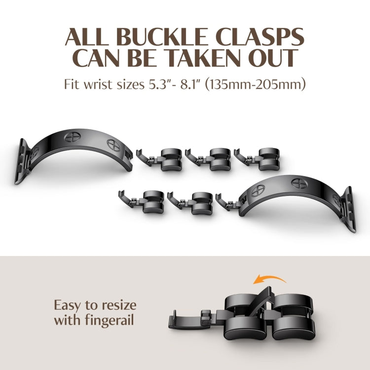 For Apple Watch Ultra 2 49mm Cross Bracelet Stainless Steel Watch Band(Rose Gold) - free shipping - PMC TechLife - Order now!