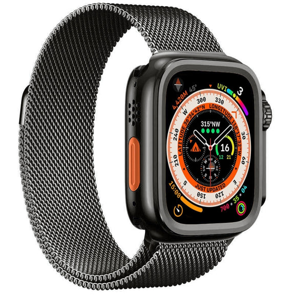 For Apple Watch Series 6 / 5 / 4 / SE 44mm Change to Ultra 49mm Alloy Watch Case(Grey)