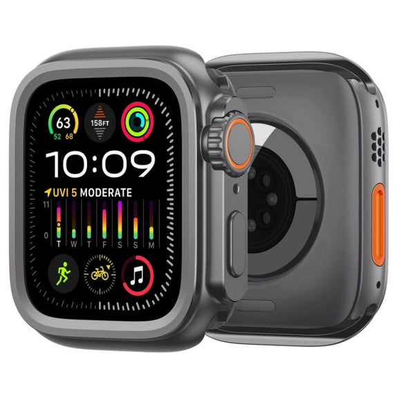 For Apple Watch Series 6 / 5 / 4 / SE 44mm Change to Ultra 49mm Alloy Watch Case(Grey)