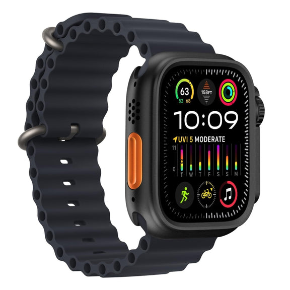 For Apple Watch Series 6 / 5 / 4 / SE 44mm Change to Ultra 49mm Alloy Watch Case(Black)