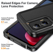 For Motorola Moto G Play 5G 2024 Life Water-resistant Rugged PC + Silicone Phone Case(Black)