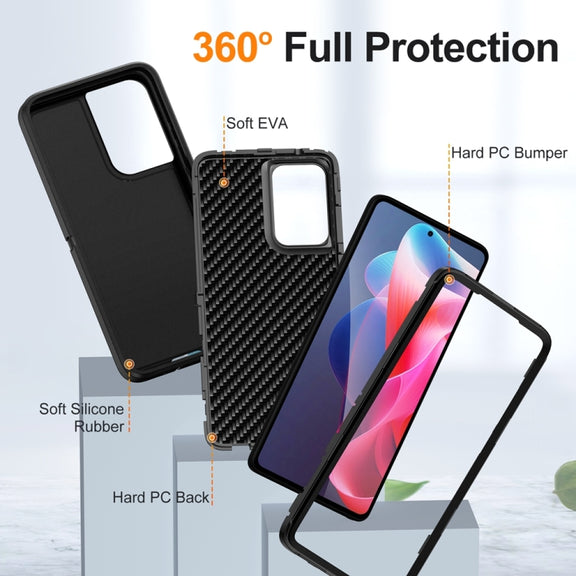 For Motorola Moto G Stylus 5G 2024 Life Water-resistant Rugged PC + Silicone Phone Case(Black)