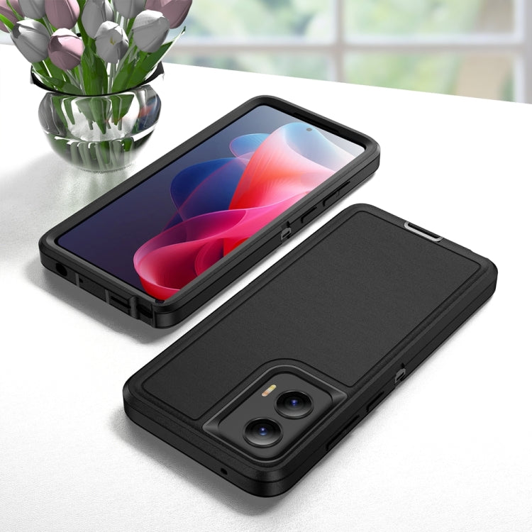 For Motorola Moto G Stylus 5G 2024 Life Water-resistant Rugged PC + Silicone Phone Case(Black)