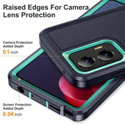 For Motorola Moto G Stylus 5G 2024 Life Water-resistant Rugged PC + Silicone Phone Case(Dark Blue + Light Blue)