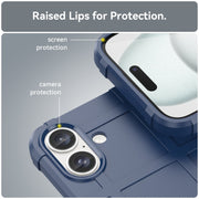 For iPhone 16 Plus Full Coverage Shockproof TPU Phone Case(Blue)