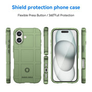 For iPhone 16 Full Coverage Shockproof TPU Phone Case(Green)