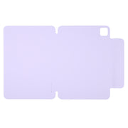 For iPad Pro 13 2024 Y-Shape Double-sided Clip Magnetic Smart Tablet Case(Purple)