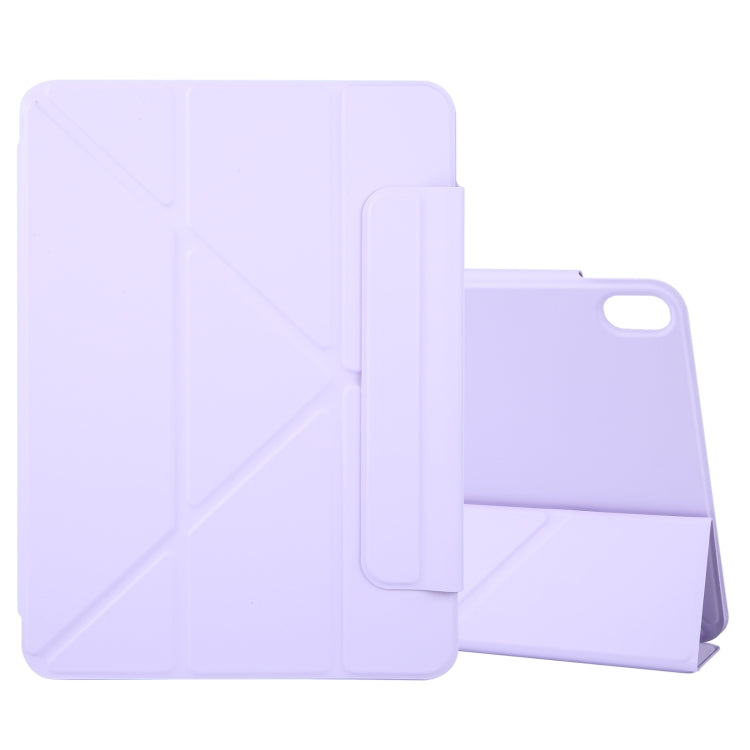For iPad Air 11 2024 Y-Shape Double-sided Clip Magnetic Smart Tablet Case(Purple) - iPad Air 11 2024 Cases by PMC TechLife | Online Shopping South Africa | PMC TechLife | Buy Now Pay Later Mobicred
