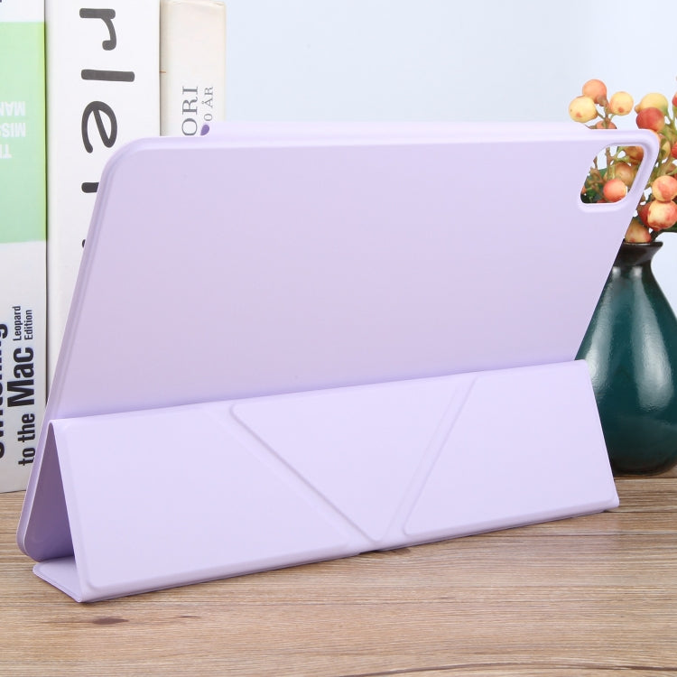 For iPad Air 11 2024 Y-Shape Double-sided Clip Magnetic Smart Tablet Case(Purple) - iPad Air 11 2024 Cases by PMC TechLife | Online Shopping South Africa | PMC TechLife | Buy Now Pay Later Mobicred