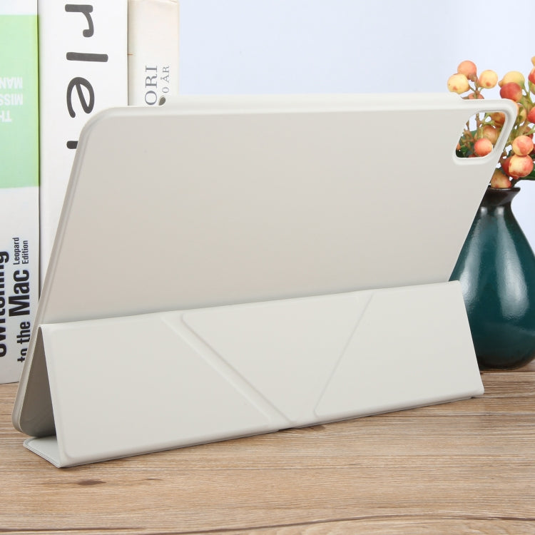 For iPad Pro 11 2024 Y-Shape Double-sided Clip Magnetic Smart Tablet Case(Light Grey) - iPad Pro 11 2024 Cases by PMC TechLife | Online Shopping South Africa | PMC TechLife | Buy Now Pay Later Mobicred