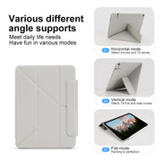 For iPad Pro 11 2024 Y-Shape Double-sided Clip Magnetic Smart Tablet Case(Light Grey)