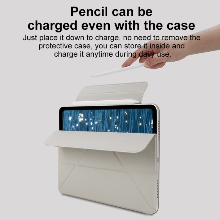 For iPad Air 11 2025 / 2024 Y-Shape Double-sided Clip Magnetic Smart Tablet Case(Blue) - iPad Air 11 2025 / 2024 Cases by PMC TechLife | Online Shopping South Africa | PMC TechLife | Buy Now Pay Later Mobicred