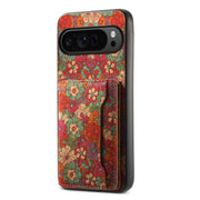 For Google Pixel 9 Pro Card Slot Holder Phone Case(Summer Red)