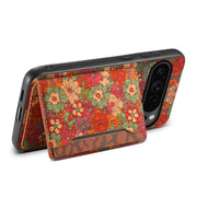 For Google Pixel 9 Pro Card Slot Holder Phone Case(Summer Red)
