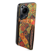 For Huawei Pura 70 Ultra Card Slot Holder Phone Case(Autumn Yellow)