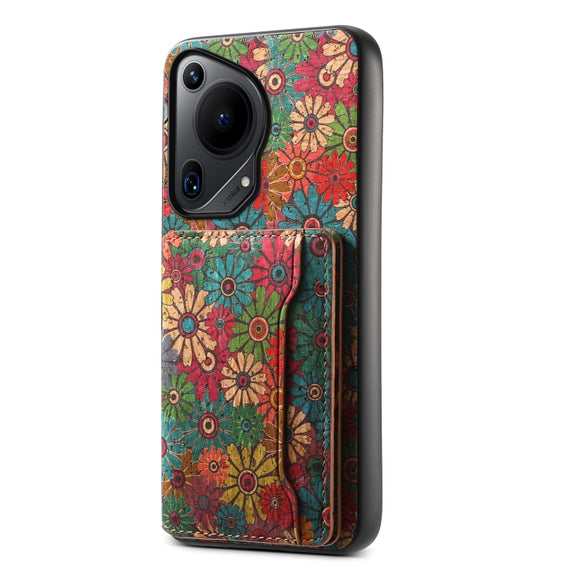 For Huawei Pura 70 Ultra Card Slot Holder Phone Case(Spring Green)