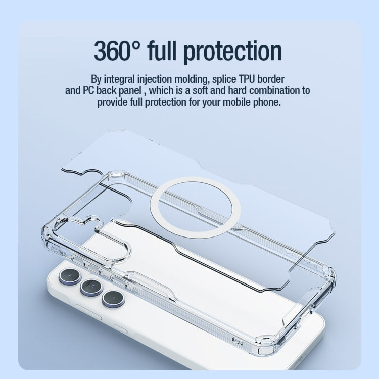 For Samsung Galaxy A55 NILLKIN Ultra Clear Magnetic PC + TPU Phone Case(Transparent) - Galaxy Phone Cases by NILLKIN | Online Shopping South Africa | PMC TechLife | Buy Now Pay Later Mobicred
