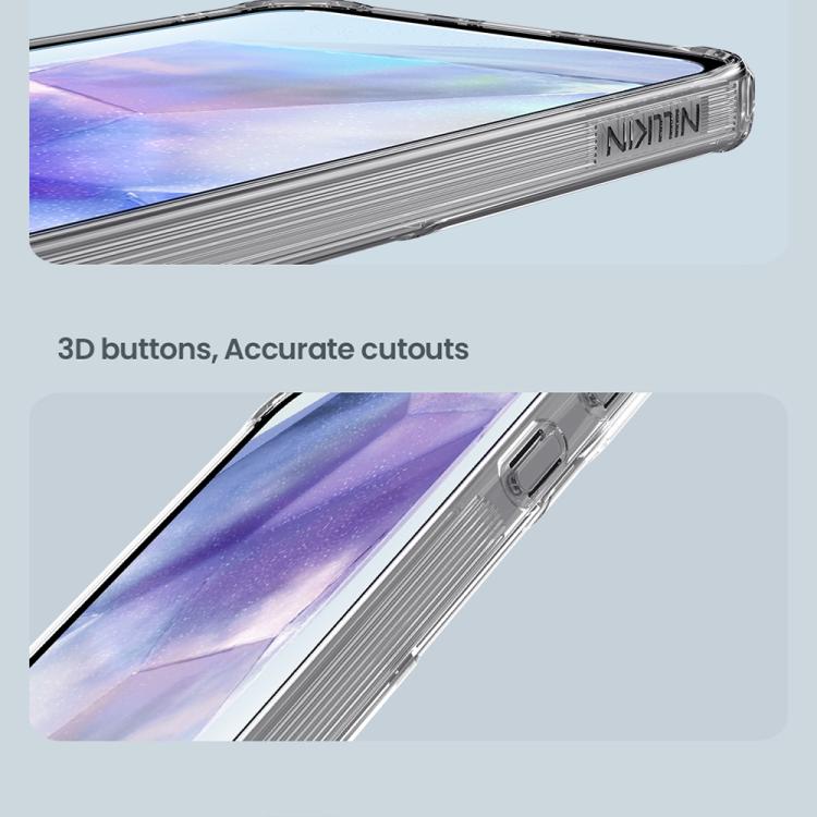 For Samsung Galaxy A56 5G NILLKIN Ultra Clear Magnetic PC + TPU Phone Case(Transparent)