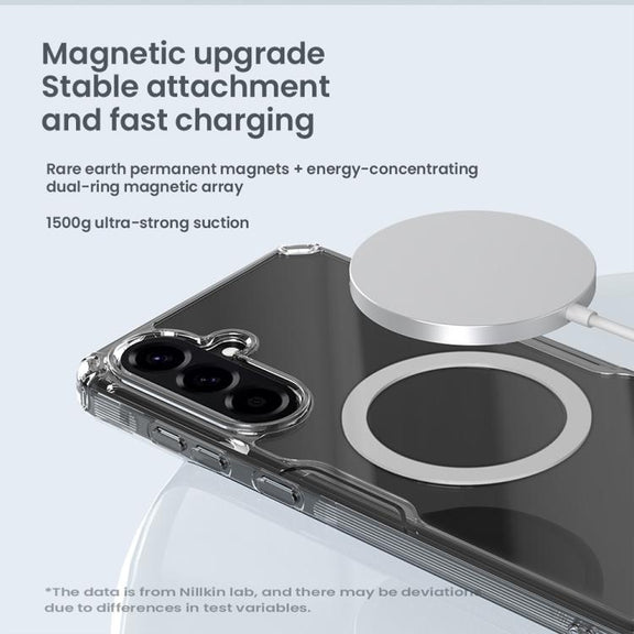 For Samsung Galaxy A56 5G NILLKIN Ultra Clear Magnetic PC + TPU Phone Case(Transparent)