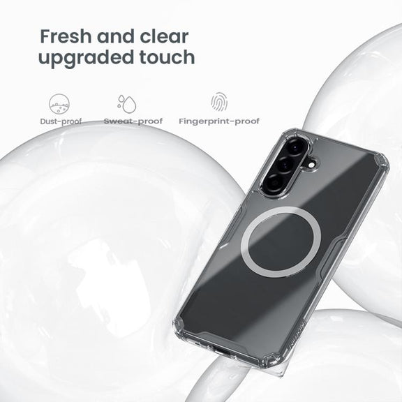 For Samsung Galaxy A56 5G NILLKIN Ultra Clear Magnetic PC + TPU Phone Case(Transparent)