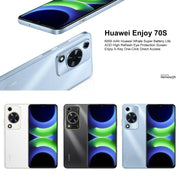 HUAWEI Enjoy 70S, 8GB+256GB, Side Fingerprint Identification, 6.75 inch HarmonyOS 4.2 Octa Core 2.4GHz, Network: 4G, Not Support Google Play(Blue)