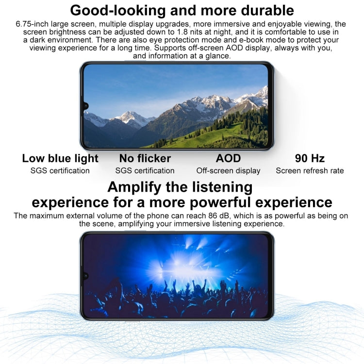 HUAWEI Enjoy 70S, 8GB+256GB, Side Fingerprint Identification, 6.75 inch HarmonyOS 4.2 Octa Core 2.4GHz, Network: 4G, Not Support Google Play(Black) - free shipping - PMC Jewellery - Order now!