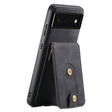 For Google Pixel 6 Denior D14 NK Retro Pattern MagSafe Magnetic Card Holder Leather Phone Case(Black) - Google Cases by Denior | Online Shopping South Africa | PMC TechLife | Buy Now Pay Later Mobicred