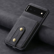 For Google Pixel 6 Denior D14 NK Retro Pattern MagSafe Magnetic Card Holder Leather Phone Case(Black)