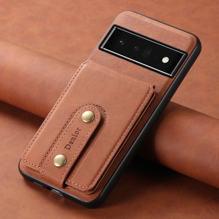 For Google Pixel 6 Pro Denior D14 NK Retro Pattern MagSafe Magnetic Card Holder Leather Phone Case(Brown) - free shipping - PMC TechLife - Order now!