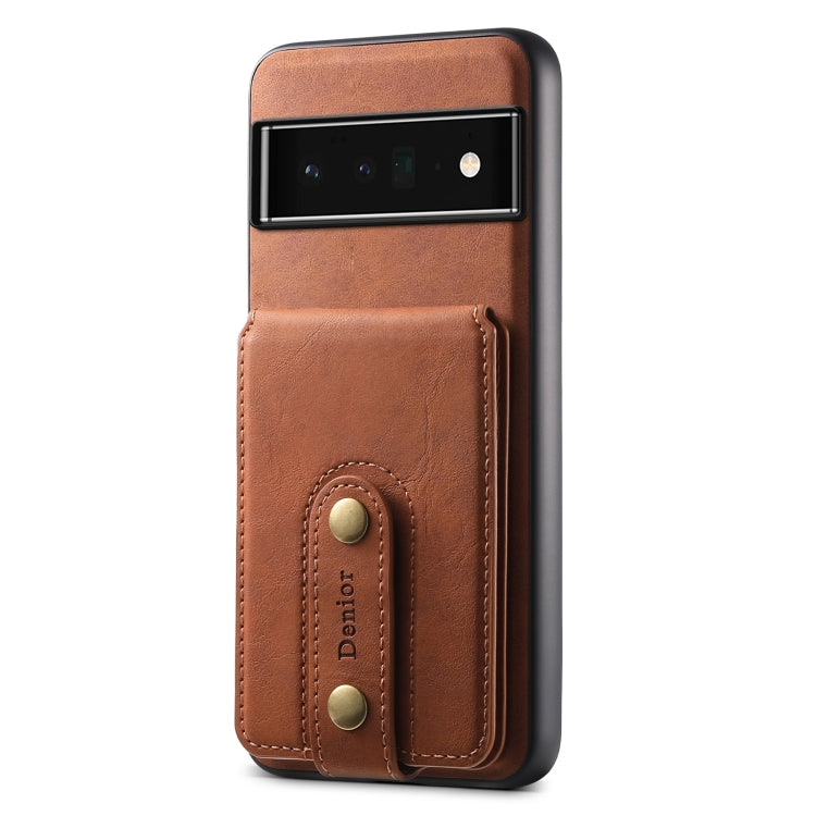 For Google Pixel 6 Pro Denior D14 NK Retro Pattern MagSafe Magnetic Card Holder Leather Phone Case(Brown) - free shipping - PMC TechLife - Order now!