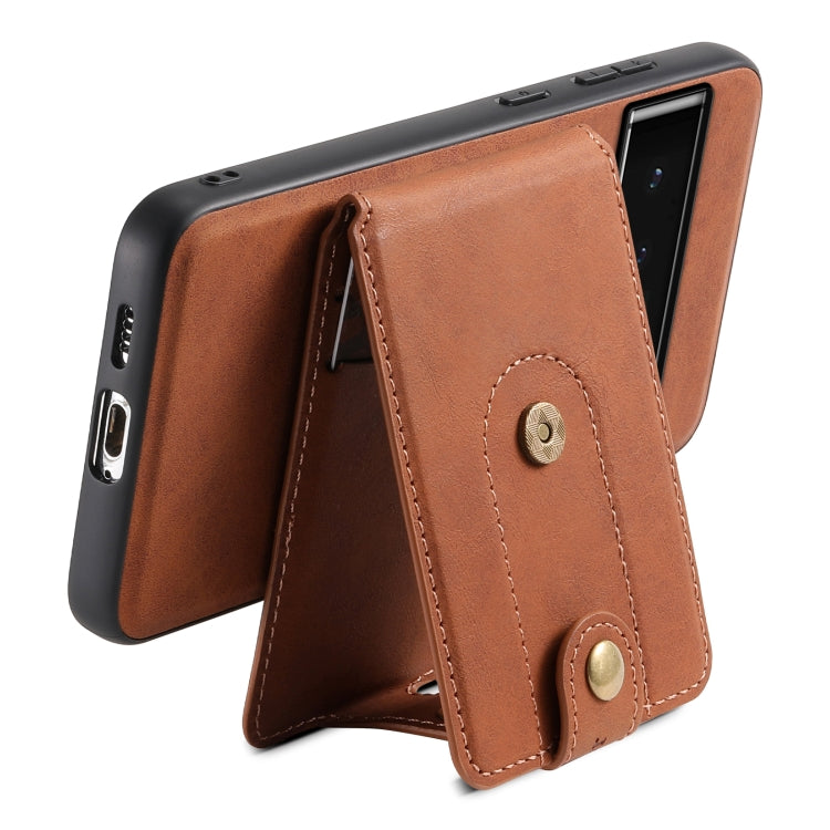 For Google Pixel 6 Pro Denior D14 NK Retro Pattern MagSafe Magnetic Card Holder Leather Phone Case(Brown) - free shipping - PMC TechLife - Order now!