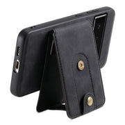 For Google Pixel 6 Pro Denior D14 NK Retro Pattern MagSafe Magnetic Card Holder Leather Phone Case(Black)