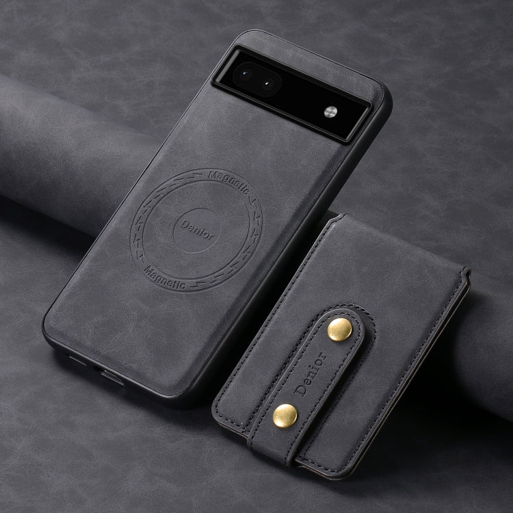 For Google Pixel 6a Denior D14 NK Retro Pattern MagSafe Magnetic Card Holder Leather Phone Case(Black) - free shipping - PMC TechLife - Order now!