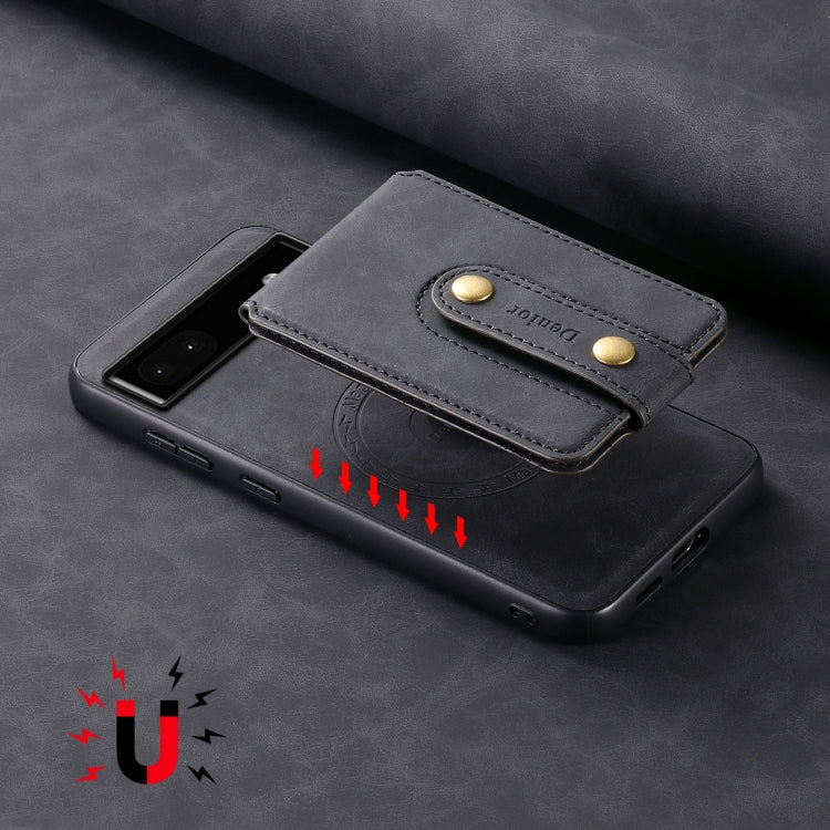For Google Pixel 6a Denior D14 NK Retro Pattern MagSafe Magnetic Card Holder Leather Phone Case(Black) - free shipping - PMC TechLife - Order now!