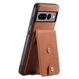 For Google Pixel 7 Pro 5G Denior D14 NK Retro Pattern MagSafe Magnetic Card Holder Leather Phone Case(Brown) - Google Cases by Denior | Online Shopping South Africa | PMC TechLife | Buy Now Pay Later Mobicred