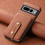 For Google Pixel 7 Pro 5G Denior D14 NK Retro Pattern MagSafe Magnetic Card Holder Leather Phone Case(Brown)