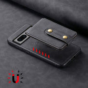 For Google Pixel 7 Pro 5G Denior D14 NK Retro Pattern MagSafe Magnetic Card Holder Leather Phone Case(Black)