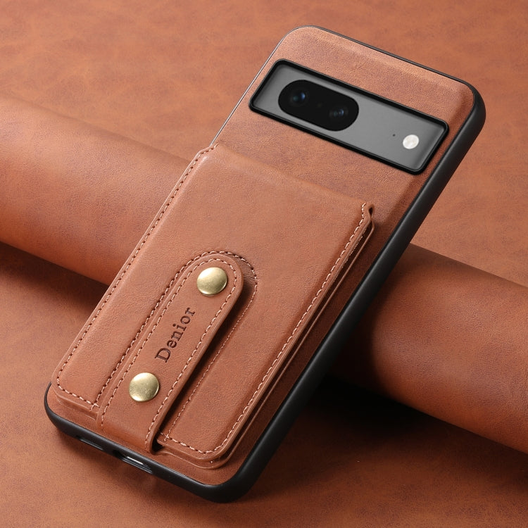 For Google Pixel 7 5G Denior D14 NK Retro Pattern MagSafe Magnetic Card Holder Leather Phone Case(Brown) - free shipping - PMC TechLife - Order now!