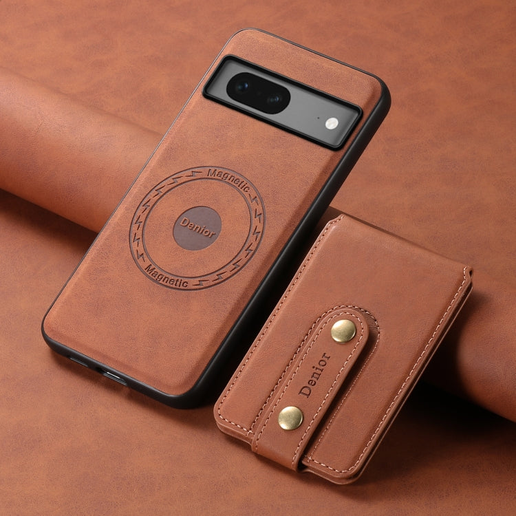 For Google Pixel 7 5G Denior D14 NK Retro Pattern MagSafe Magnetic Card Holder Leather Phone Case(Brown) - free shipping - PMC TechLife - Order now!