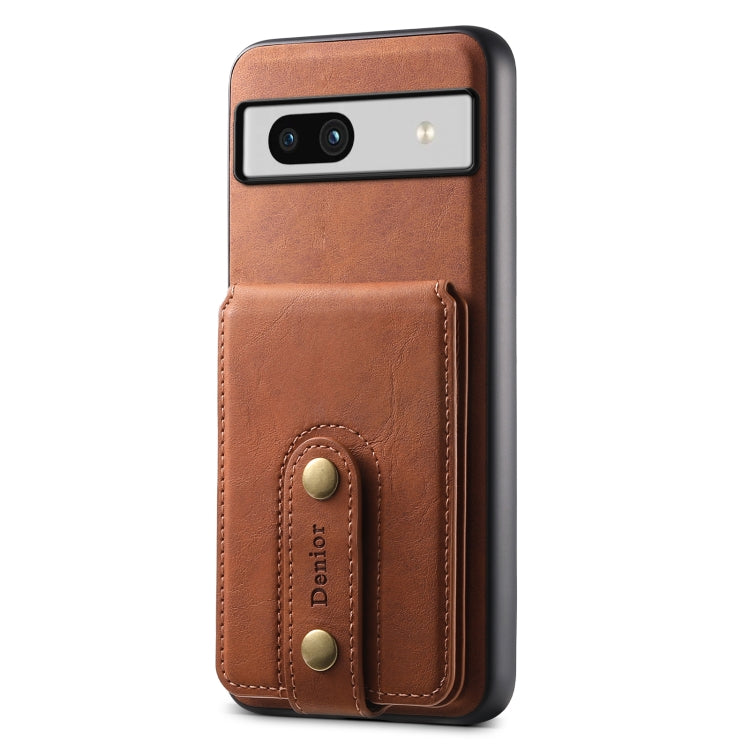 For Google Pixel 7a Denior D14 NK Retro Pattern MagSafe Magnetic Card Holder Leather Phone Case(Brown) - free shipping - PMC TechLife - Order now!