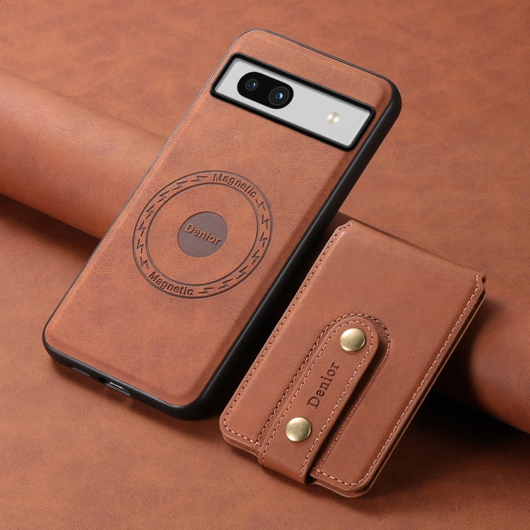 For Google Pixel 7a Denior D14 NK Retro Pattern MagSafe Magnetic Card Holder Leather Phone Case(Brown) - free shipping - PMC TechLife - Order now!