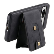For Google Pixel 7a Denior D14 NK Retro Pattern MagSafe Magnetic Card Holder Leather Phone Case(Black)