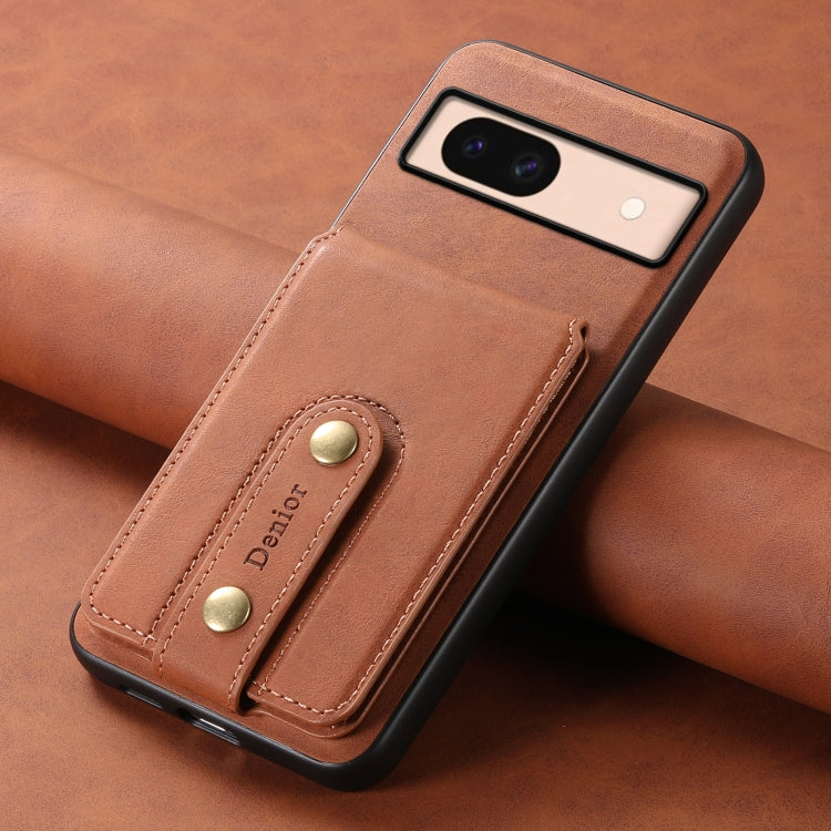 For Google Pixel 8a Denior D14 NK Retro Pattern MagSafe Magnetic Card Holder Leather Phone Case(Brown) - free shipping - PMC TechLife - Order now!